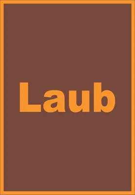 Produktbild von Laub Mülltrennung Schild mit Text hochkant A5 (148x210mm)