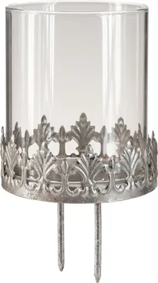 Produktbild von Teelichthalter Vintage Antik Glas Dekoration Wohnaccessoire, 4 Stück