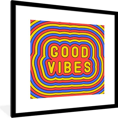 Produktbild von MuchoWow® MuchoWow® Gerahmtes Poster Zitat - Vintage - Retro 40x40 cm - Poster mit zchwarzem Bilderrahmen - Poster - Plakat im Rahmen