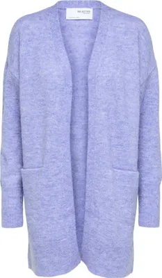 Produktbild von SELECTED FEMME Lange Strickjacke mit Taschen Open Stretch Casual Cardigan SLFLULU Größe: S