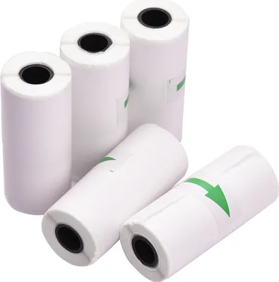 Produktbild von 5 kusov Samolepiace termálne nálepky na účtenky Papierové rolky 57 * 25 mm pre mini vreckovú tlačiareň Peripage Poooli Paperang s vysokým rozlíšením