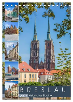 Produktbild von BRESLAU Historisches Stadtherz (Tischkalender 2027 DIN A5 hoch), CALVENDO Monatskalender
