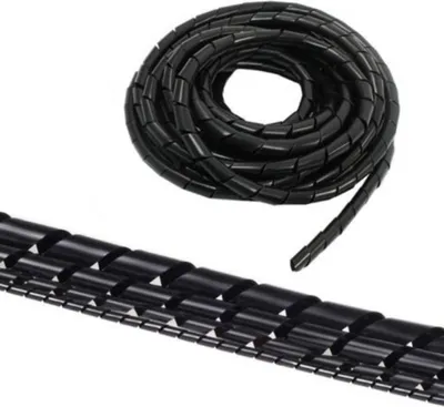 Obrázok produktu pre Pružná káblová špirála Špirálový pás Káblové vedenie Rozsah zväzkov Obalové vedenie 3m ∅ 10mm