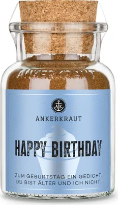 Produktbild von Happy Birthday, 65g im Korkenglas