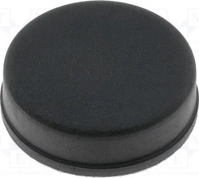 Zdjęcie produktu dla 10 sztuk gumowych podkładek pod nogi, czarne. A: 20 mm, B: 19 mm, E: 6 mm. Do nóg