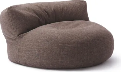Produktbild von Lumaland Interior Line Sitzsack-Lounge - Rundes Sitzsack-Sofa - 320l Füllung, 90 x 50 cm - Braun