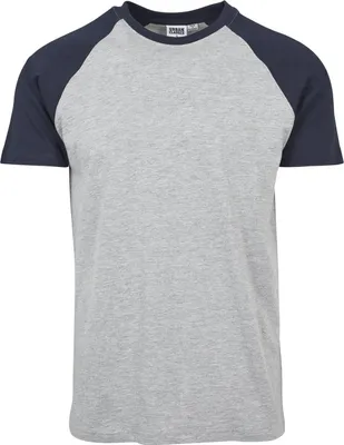 Zdjęcie produktu dla Urban Classics Raglan Contrast Tee szary/granatowy - 5XL