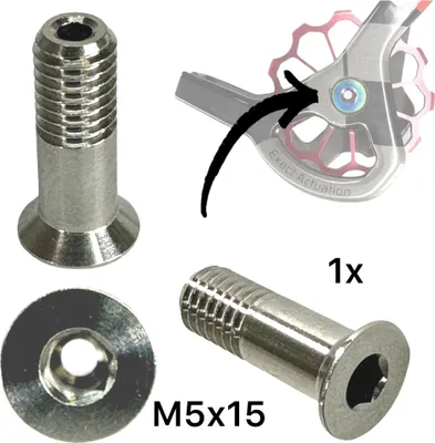 Produktbild von Titan M5x15 Schaltrollen Schraube Natur