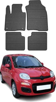 Immagine prodotto di 2011-2021 Fiat Panda tappetini in gomma nera 4 pz