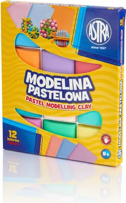 Produktbild von ASTRA Duroplastilin 12 Farben Pastell