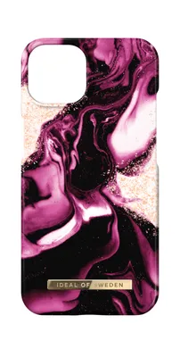 Zdjęcie produktu dla IDEAL OF SWEDEN, etui ochronne do iPhone'a 13 i 14, wzór Golden Ruby Marble, wielokolorowe