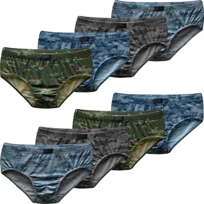 Produktbild von 10er Pack Herren Slips aus Baumwolle Größen von M bis 10XL Unterwäsche Unterhose  Übergröße M 10er Pack Farbmix 5