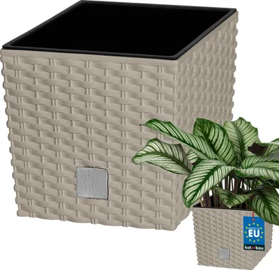 Zdjęcie produktu dla KOTARBAU® Doniczka 220 mm z doniczka wewnetrzna do uprawy roslin Mocca