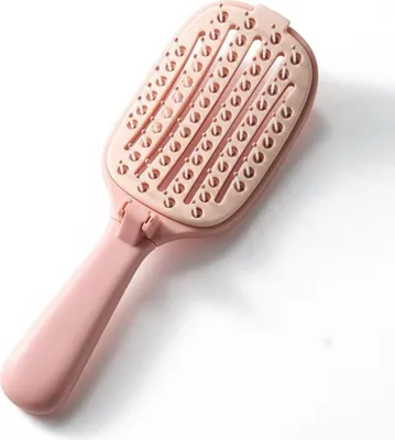 Immagine prodotto di INF Pettine pieghevole portatile per massaggio e styling per capelli voluminosi Rosa