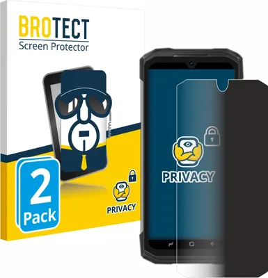 Produktbild von 2x BROTECT Sichtschutzfolie für Doogee S98 Pro Anti-Spy Privacy Sichtschutz Blickschutz Folie Blaulicht-Schutz