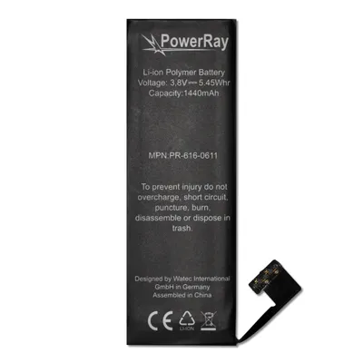 Produktbild von Akku Batterie Battery PR-616-0611 für Apple iPhone 5 1440 mAh