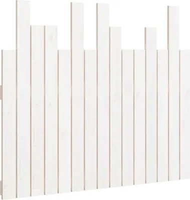 Produktbild von vidaXL Wand-Kopfteil Weiß 95,5x3x80 cm Massivholz Kiefer