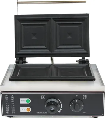Obrázek produktu pro Elektrický sendvičovač, nastavitelná teplota, nepřilnavý povrch, černý