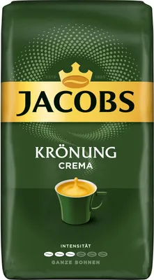 Produktbild von Jacobs Krönung Caffè Crema, 4er Set, Röstkaffee, Kaffee, ganze Bohnen, Kaffeebohnen, 4 x 1000 g