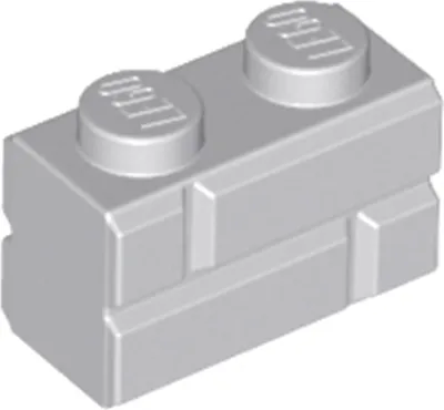 Image de 100 pièces LEGO, pièce c. 98283 en gris clair (gris bleu clair)