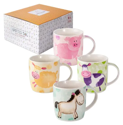 Produktbild von Kaffeetassen Set von 4 mit Tiermotiv