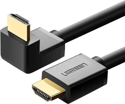 Produktbild von UGREEN HD103 Kabel HDMI auf HDMI Winkel, 4K, 2 m (Schwarz)