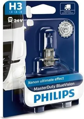 Produktbild von Philips LKW/Bus H3 MasterDuty BlueVision 24V 70W Blisterverp