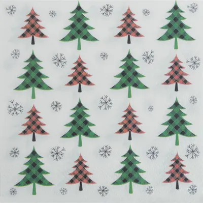 Image de 20 serviettes en papier Sapins