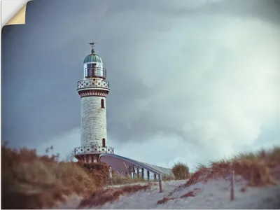 Produktbild von ARTland Wandbild, selbstklebend Der Warnemünder Leuchtturm Größe: 60x45 cm