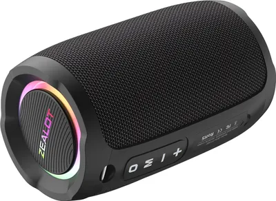 Produktbild von ZEALOT S49 tragbarer Bluetooth-Lautsprecher, BT5.2 | HiFi-Klangqualität | 40 W Leistung | IP67 wasserdicht, unterstützt Aux, FM, TF-Karte, USB, BT-Verbindung, schwarz