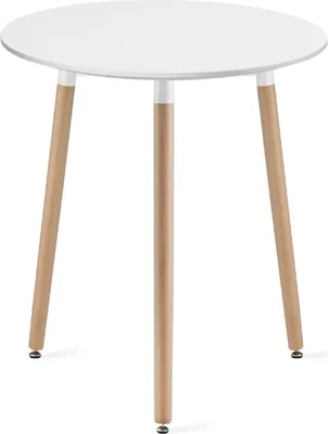 Obrázek produktu pro Bílý kulatý jídelní stůl KAMI 60x60 cm