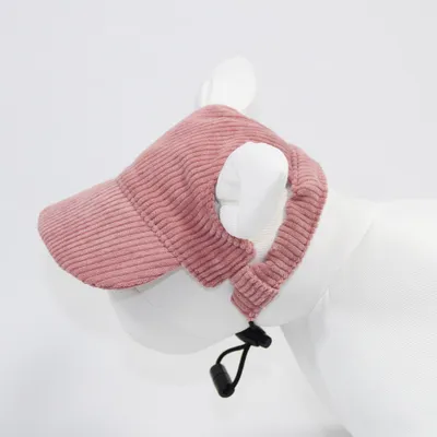 Produktbild von Hunde-Baseballkappe, Sonnenhut für Hunde und Katzen, Sommer-Strand-Schirmmütze mit Ohrlöchern, verstellbarer Kopfschmuck für Welpen