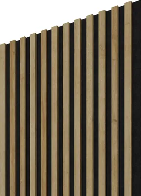 Immagine prodotto di STEGU Linea Acoustic PROline Pannelli acustici Legno 240x60,5 cm Eiche/Nero