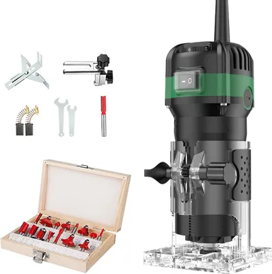 Image de Fraiseuse à bois, puissance 800 W, 6 vitesses, 800 W