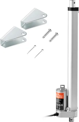 Immagine prodotto di Azionamento lineare SucceBuy da 12 V, corsa di 12 pollici, capacità di carico di 330 libbre/1500 N, velocità di movimento di 0,19 pollici/s, supporto di montaggio incluso, grado di protezione IP54 per diverse applicazioni