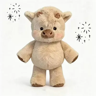 Produktbild von Kuscheltier, Kuscheltiere Plüschtier Cow Stofftier Plüschtiere 45CM Plushie Spielzeug Geschenk für Junge Mädchen