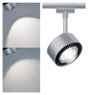 Image de Paulmann Aldan, Barrière lumineuse sur rail, 1 ampoule(s), LED, 8 W, 4000 K, noir, chrome
