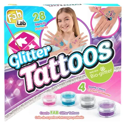 Produktbild von Goliath Glitzer Tattoos Bastelset - temporäre Tattoos für Kinder