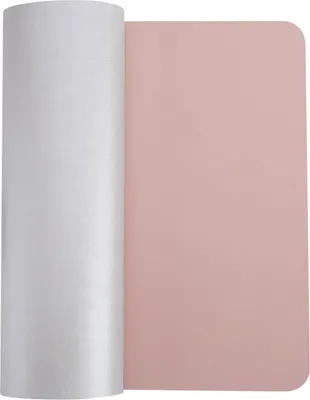 Image de ele ELEOPTION Tapis de bureau Tapis de sourisPolyuréthaneTapis de bureau antidérapant en eau Tapis de table imperméable et résistant pour le bureau et l'école (rose + argent, 120 cm x 60 cm)