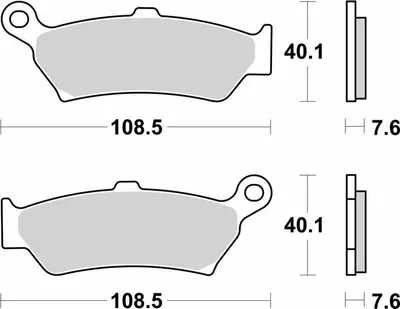 Zdjęcie produktu dla Klocki hamulcowe BREMBO Off-Road z spiekanego metalu – 07BB43SP