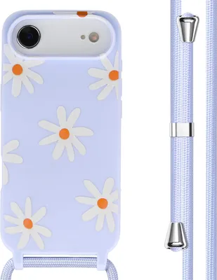 Image de imoshion Coque design en silicone avec cordon pour Apple iPhone Air - Lila Flower Distance