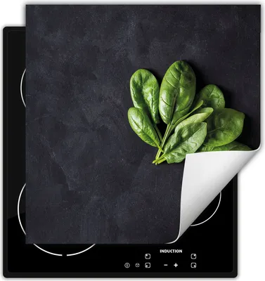 Produktbild von DarHaus Herdabdeckplatte 60x52 cm Anti Rutsch Matte Aufrollbar, schiefer - Basilikum