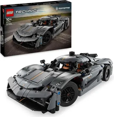Produktbild von LEGO Technic Hypercar Koenigsegg Jesko Absolut grau, 801 Teile Bauset, Funktionsfähige Lenkung, V8 Motor, 10+ Jahre