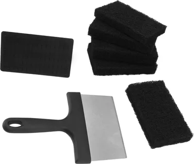Obrázek produktu pro Sada na čištění grilu BBQ Grill Cleaner Set obsahuje škrabku z nerezové oceli, kartáč, houbu, bloky