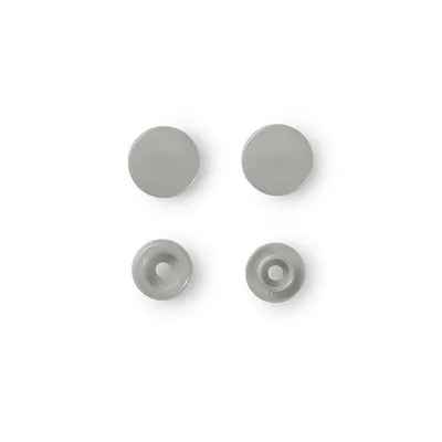 Produktbild von Prym Nähfrei Druckknöpfe Color Snaps rund 12,4mm grau