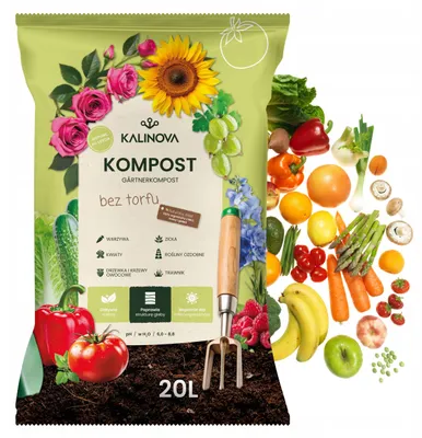 Produktbild von Gartenkompost 20 l - Hochwertig - Nährstoffreich - Für Garten und Balkon - Kompost - Gartenkompost - torffrei -