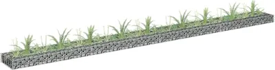 Produktbild von "2026 Promotion" Gabionen-Hochbeet - Pflanzkasten - Verzinkter Stahl 360x30x10 cm - Beete CC1027