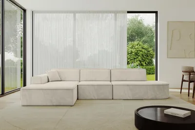 Produktbild von ALTDECOR Ecksofa in L-Form IREA-L2-v3 327x165x77 cm Beige Corner Sofa Eckcouch Couch Wohnlandschaft Cauchsofa