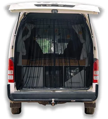 Produktbild von Magnetisches Insektenschutznetz für Vans Heckklappe 165x165cm Schwarz