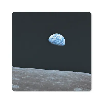 Produktbild von MuchoWow® Mauspad Mousepad Die Erde vom Mond aus 30x30 cm - Mousepads - Maus Mat - Pad - Mausunterlage - Gaming